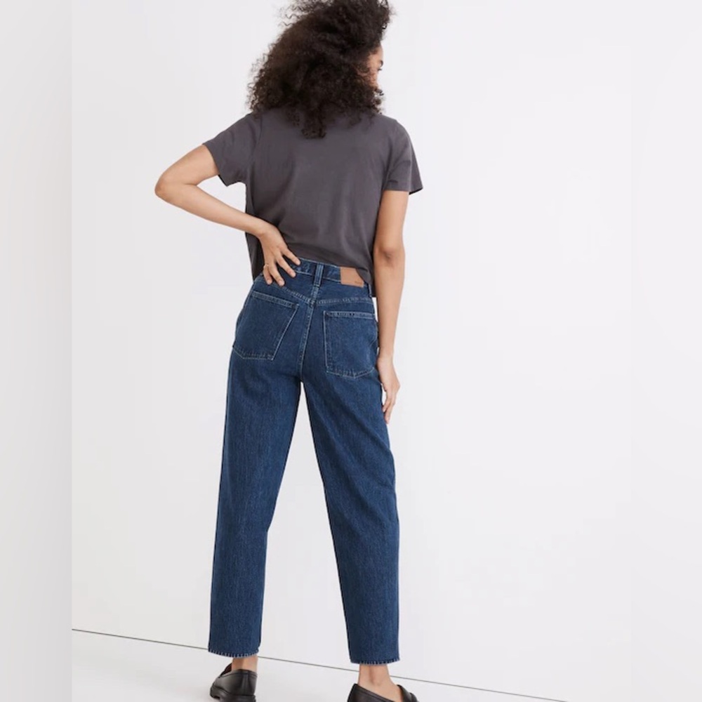 NWOT Madewell High Rise Rigid Balloon Jeans in Sanford Wash Women’s 24 - Picture 2 of 16